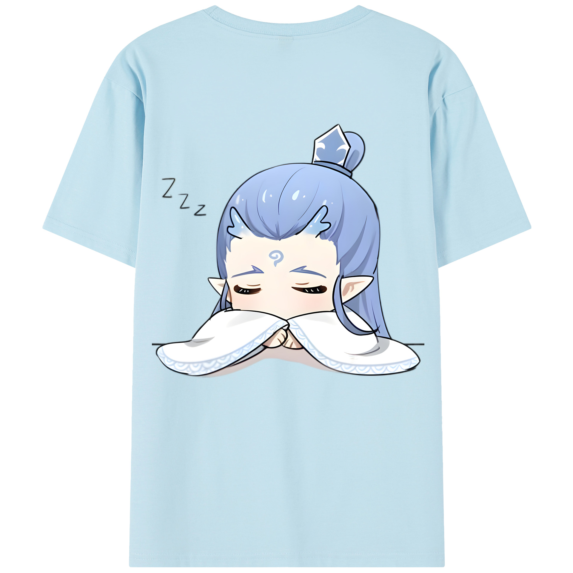 （画像用） Ne Zha 2 ナタ 魔童の大暴れ 綿100％半袖Tシャツ（背面プリント）